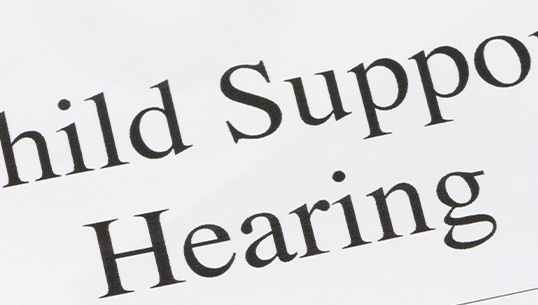 child support hearing