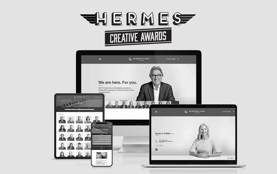 Mckenzielake.com wins Gold at 2021 Hermes Creative Awards