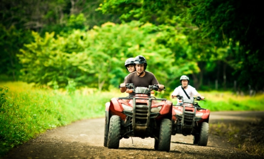 Motor Sport ATV on dirt road