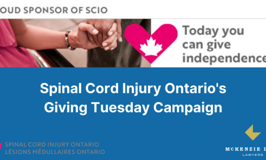 Spinal Cord Injury Ontario With LogosGiving Tuesday Image