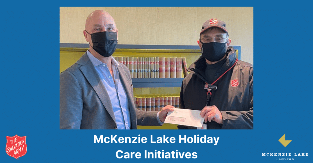 McKenzie Lake Holiday Care Initiatives McKenzie Lake Lawyers LLP