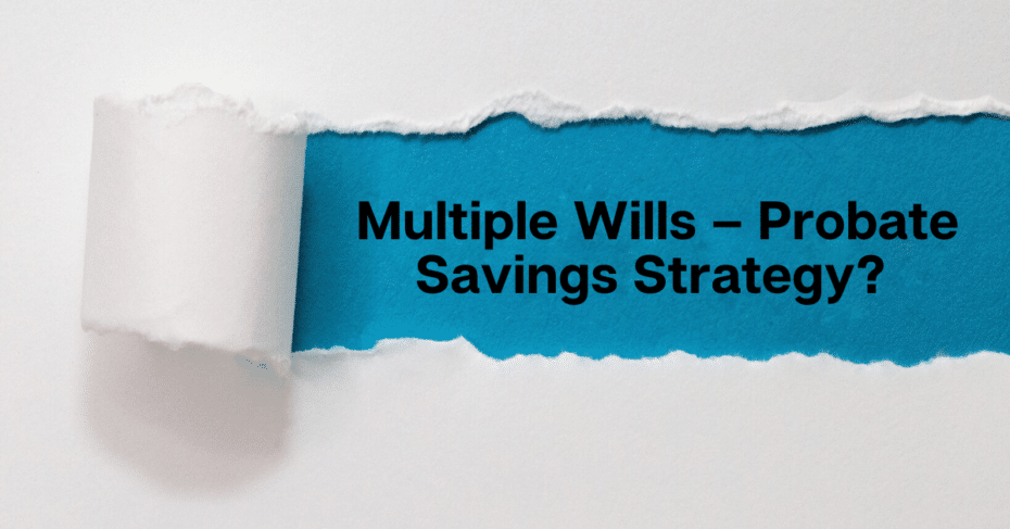 Image with multiple wills probate strategy