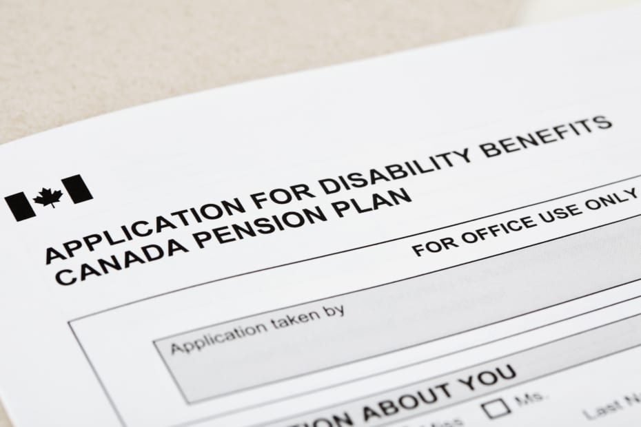 Canadian Disability Benefits Application CPP