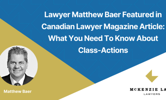 Matthew Baer CANLAW Article